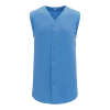 Athletic (AK) Knit Hockey Athletic Knit (AK) BA1812A-018 Adult Sky Blue Sleeveless Full Button Baseball Jersey