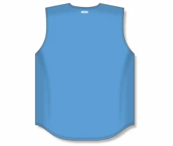Athletic (AK) Knit Hockey Athletic Knit (AK) BA1812Y-018 Youth Sky Blue Sleeveless Full Button Baseball Jersey
