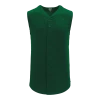 Athletic (AK) Knit Hockey Athletic Knit (AK) BA1812A-029 Adult Dark Green Sleeveless Full Button Baseball Jersey