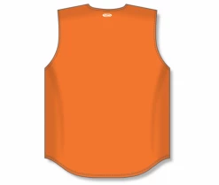 Athletic (AK) Knit Hockey Athletic Knit (AK) BA1812Y-064 Youth Orange Sleeveless Full Button Baseball Jersey