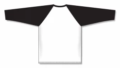 Athletic (AK) Knit Athletic Knit (AK) BA1846Y-222 Youth White/Black Pullover Baseball Jersey Hockey