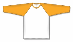 Athletic (AK) Knit Athletic Knit (AK) V1846Y-242 Youth White/Gold Volleyball Jersey Hockey