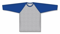 Athletic (AK) Knit Athletic Knit (AK) S1846A-922 Adult Heather Grey/Royal Blue Soccer Jersey Hockey