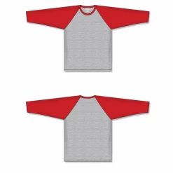 Athletic (AK) Knit Athletic Knit (AK) V1846Y-923 Youth Heather Grey/Red Volleyball Jersey