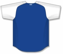 Athletic (AK) Knit Hockey Athletic Knit (AK) BA1875A-206 Adult Royal Blue/White Full Button Baseball Jersey