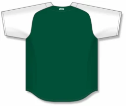 Athletic (AK) Knit Hockey Athletic Knit (AK) BA1875Y-260 Youth Dark Green/White Full Button Baseball Jersey