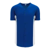 Athletic (AK) Knit Hockey Athletic Knit (AK) BA1890Y-206 Youth Royal Blue/White Full Button Baseball Jersey