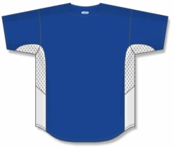 Athletic (AK) Knit Hockey Athletic Knit (AK) BA1890Y-206 Youth Royal Blue/White Full Button Baseball Jersey