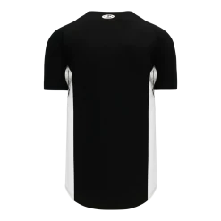 Athletic (AK) Knit Athletic Knit (AK) BA1890A-221 Adult Black/White Full Button Baseball Jersey