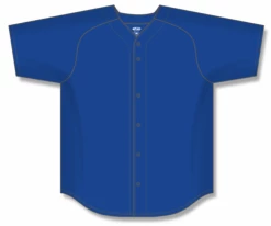 Athletic (AK) Knit Athletic Knit (AK) BA5200Y-002 Youth Royal Blue Full Button Baseball Jersey Hockey