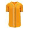 Athletic (AK) Knit Athletic Knit (AK) BA5500A-OAK593 Oakland Gold Adult Full Button Baseball Jersey