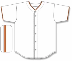Athletic (AK) Knit Athletic Knit (AK) BA5500Y-SF594 San Francisco White Youth Full Button Baseball Jersey