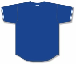 Athletic (AK) Knit Athletic Knit (AK) BA5500A-TOR568 Toronto Royal Blue Adult Full Button Baseball Jersey