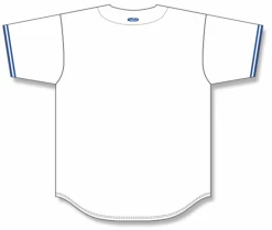 Athletic (AK) Knit Athletic Knit (AK) BA5500Y-TOR569 Toronto White Youth Full Button Baseball Jersey Hockey