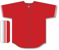 Athletic (AK) Knit Athletic Knit (AK) BA5500Y-TOR571 Toronto Red Youth Full Button Baseball Jersey