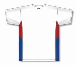 Athletic (AK) Knit Athletic Knit (AK) V563-335 White/Red/Royal Blue Volleyball Jersey