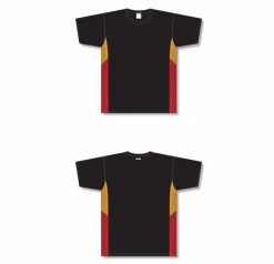 Athletic (AK) Knit Athletic Knit (AK) V563-470 Black/Gold/Red Volleyball Jersey