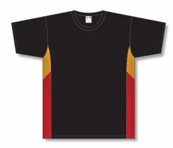Athletic (AK) Knit Athletic Knit (AK) V563-470 Black/Gold/Red Volleyball Jersey