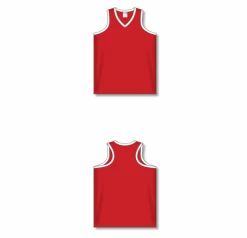 Athletic (AK) Knit Hockey Athletic Knit (AK) V583L-208 Red/White Ladies Volleyball Jersey