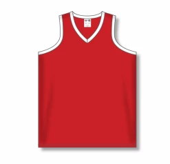 Athletic (AK) Knit Hockey Athletic Knit (AK) V583L-208 Red/White Ladies Volleyball Jersey