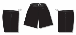 Athletic (AK) Knit Athletic Knit (AK) BAS1700L-001 Ladies Black Baseball Shorts