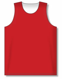 Athletic (AK) Knit Athletic Knit (AK) BR1105A-208 Adult Red/White Reversible League Basketball Jersey Hockey