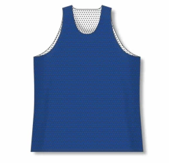 Athletic (AK) Knit Hockey Athletic Knit (AK) BR1302A-206 Adult Royal Blue/White Reversible League Basketball Jersey