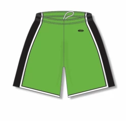 Athletic (AK) Knit Athletic Knit (AK) BS1735Y-107 Youth Lime Green/Black/White Pro Basketball Shorts
