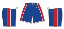 Athletic (AK) Knit Athletic Knit (AK) BS1735Y-333 Youth Royal Blue/Red/White Pro Basketball Shorts