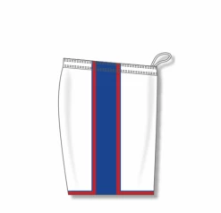 Athletic (AK) Knit Athletic Knit (AK) BS1735A-335 Adult White/Royal Blue/Red Pro Basketball Shorts