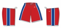 Athletic (AK) Knit Athletic Knit (AK) BS1735A-344 Adult Red/Royal Blue/White Pro Basketball Shorts