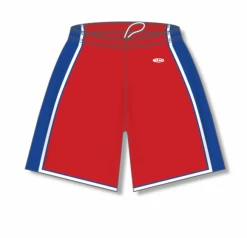 Athletic (AK) Knit Athletic Knit (AK) BS1735A-344 Adult Red/Royal Blue/White Pro Basketball Shorts
