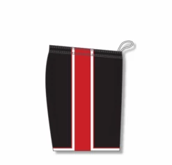 Athletic (AK) Knit Athletic Knit (AK) BS1735Y-348 Youth Black/Red/White Pro Basketball Shorts
