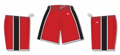 Athletic (AK) Knit Athletic Knit (AK) BS1735A-414 Adult Red/Black/White Pro Basketball Shorts