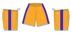 Athletic (AK) Knit Athletic Knit (AK) BS1735Y-435 Youth Gold/Purple/White Pro Basketball Shorts