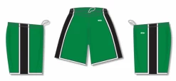 Athletic (AK) Knit Athletic Knit (AK) BS1735A-440 Adult Kelly Green/Black/White Pro Basketball Shorts