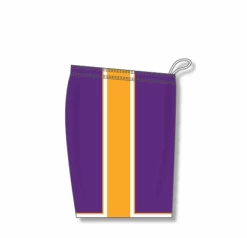 Athletic (AK) Knit Athletic Knit (AK) BS1735A-441 Adult Purple/Gold/White Pro Basketball Shorts