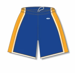 Athletic (AK) Knit Athletic Knit (AK) BS1735A-447 Adult Royal Blue/Gold/White Pro Basketball Shorts