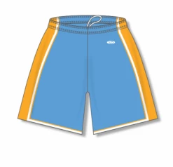 Athletic (AK) Knit Athletic Knit (AK) BS1735Y-473 Youth Sky Blue/Gold/White Pro Basketball Shorts