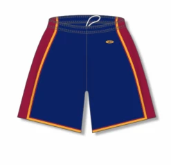 Athletic (AK) Knit Athletic Knit (AK) BS1735Y-544 Youth Navy/AV Red/Gold Pro Basketball Shorts