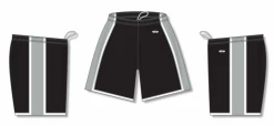 Athletic (AK) Knit Athletic Knit (AK) BS1735A-918 Adult Black/Grey/White Pro Basketball Shorts