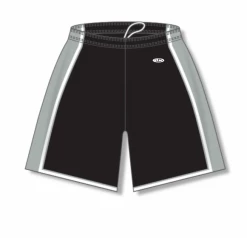 Athletic (AK) Knit Athletic Knit (AK) BS1735A-918 Adult Black/Grey/White Pro Basketball Shorts