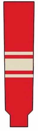 Modelline Knit Ice Hockey Socks - 2014 Detroit Red Wings Winter Classic Red/Sand