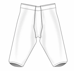 Athletic (AK) Knit Athletic Knit (AK) F205-000 White Pro Football Pants