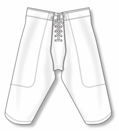 Athletic (AK) Knit Athletic Knit (AK) F205-000 White Pro Football Pants
