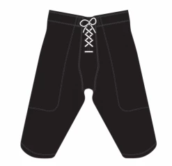 Athletic (AK) Knit Athletic Knit (AK) F205-001 Black Pro Football Pants