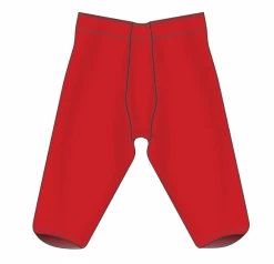 Athletic (AK) Knit Athletic Knit (AK) F205-005 Red Pro Football Pants
