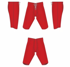 Athletic (AK) Knit Athletic Knit (AK) F205-005 Red Pro Football Pants