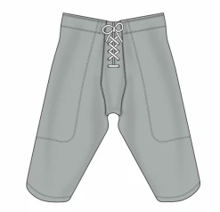 Athletic (AK) Knit Athletic Knit (AK) F205-012 Grey Pro Football Pants