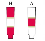 Modelline Florida Panthers Away White Knit Ice Hockey Socks